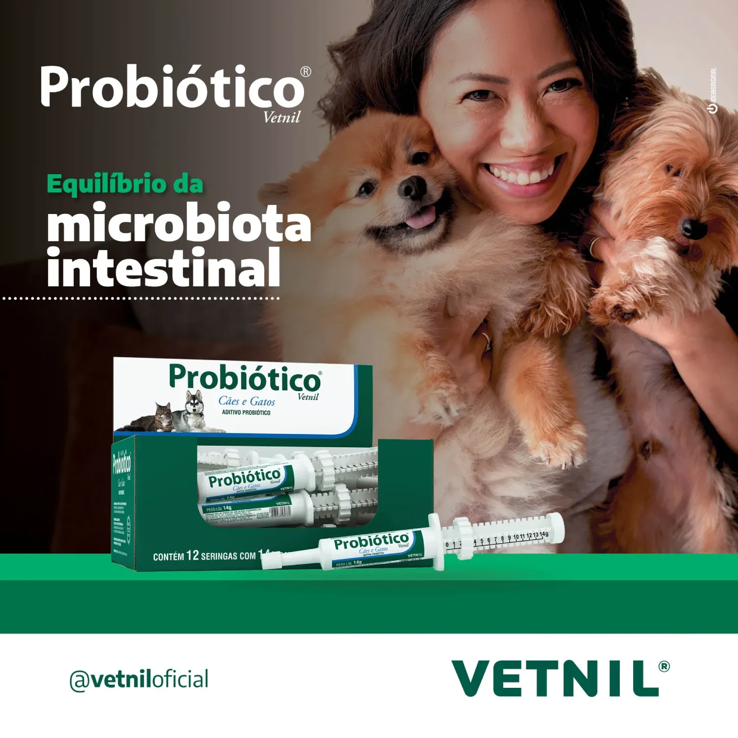 Probiótico para Cães e Gatos Vetnil